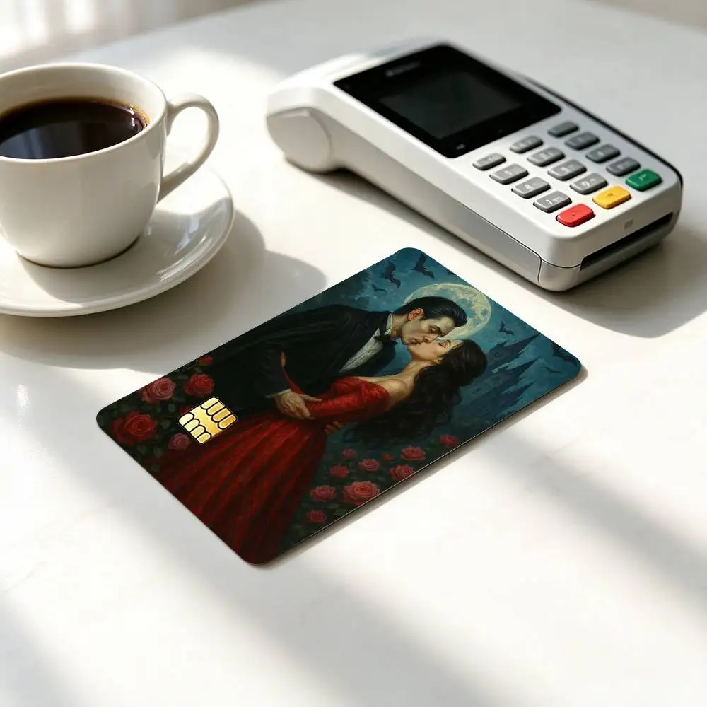 D-Dracula A Love-E Tale  Credit Card HD Stickers Small Chip Waterproof Sticker Game Card Decal Gift