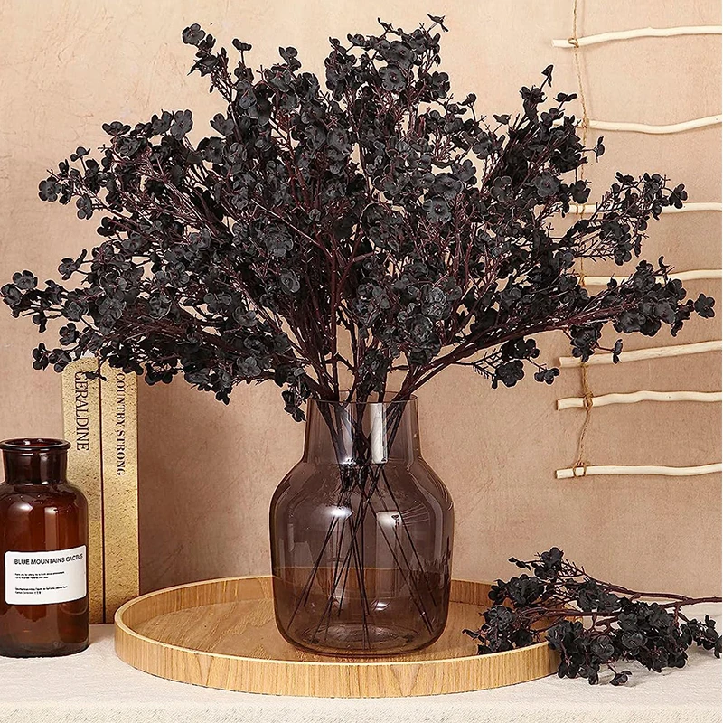 10 Stück künstliche Pflanzen, langer Schleierkraut, Weihnachtsdekoration, Vase für Zuhause, Hochzeit, Braut, Festival, DIY, Party, gefälschte Kunststoffblumen – Detail 11
