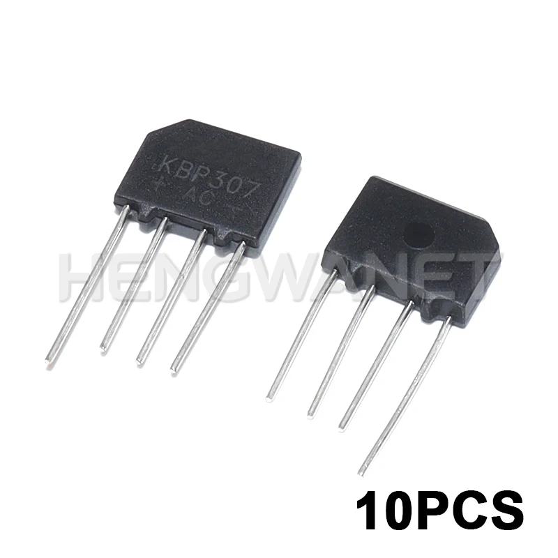 10PCS KBP307 DIP4 3A 700V Set Immersion Kit Throught Hole Power Diode Electronica Componentes Diode Bridge Rectifier