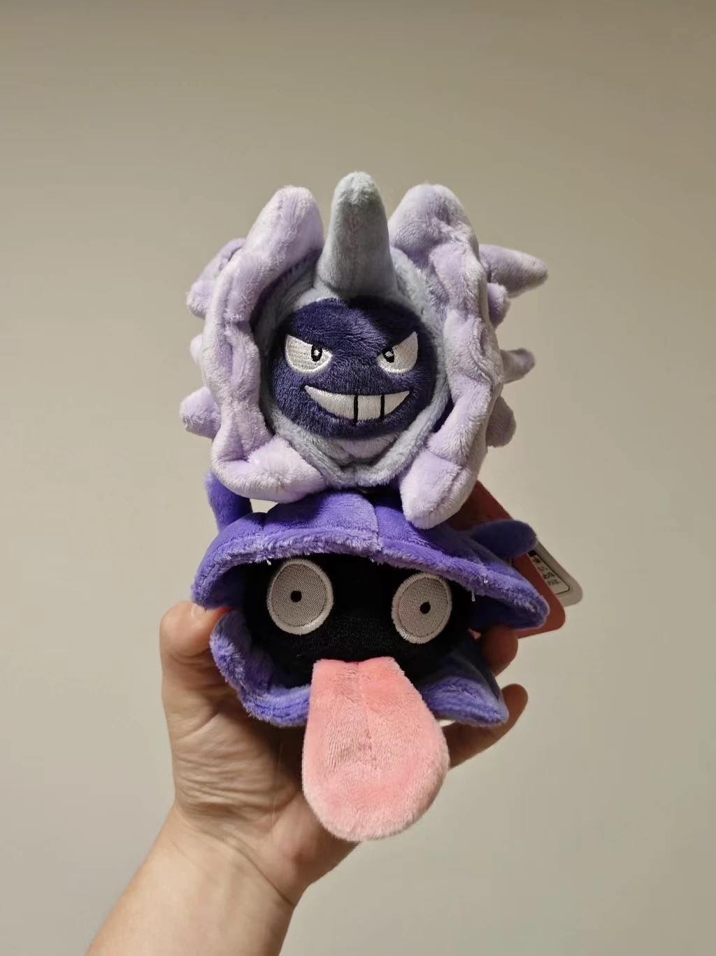 Paldea Region Shellder and Cloyster Pokémon Center Japan Palm Fit Collection Plush Dolls, Children's Birthday, Christmas Gifts