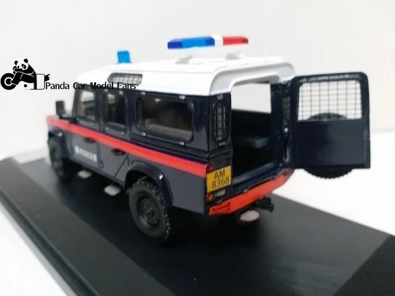 HHRS 1/43 range rover Defender 110 Hong Kong Royal Police Charger Patrol Vehicle Model Rover Ornaments Furniture Collect Gifts