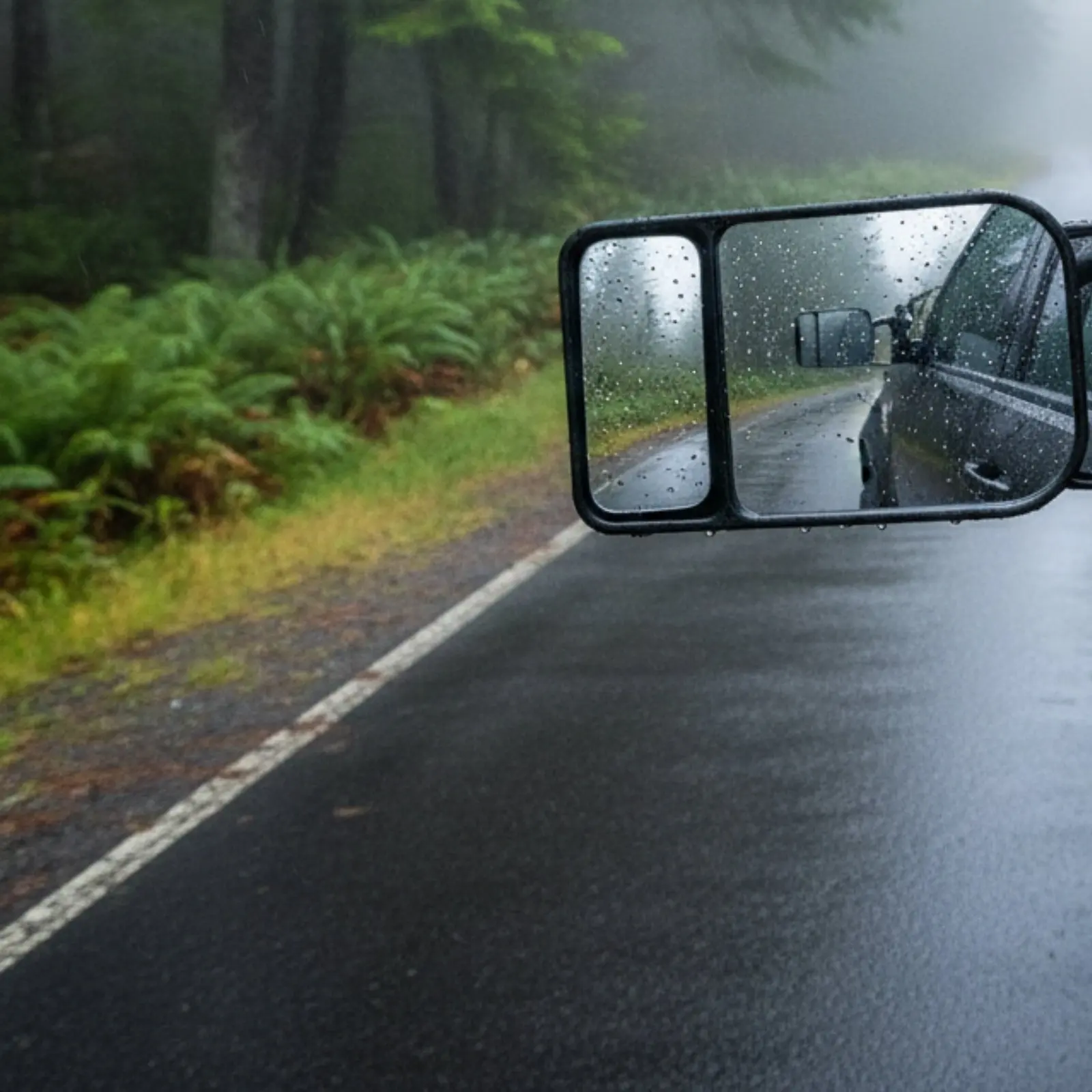 Attachable Towing Mirror Easy Installation Towing Mirror Extension for Lorry Motorists