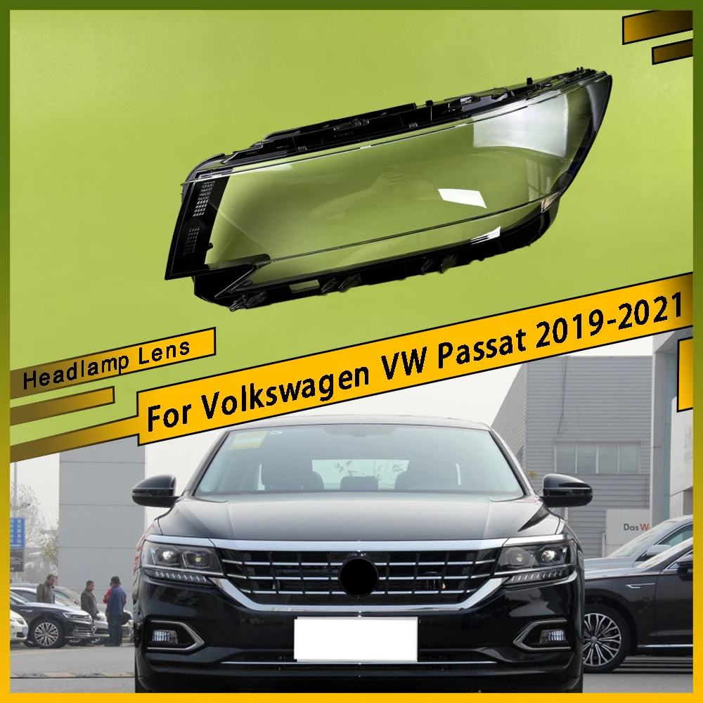 

For Volkswagen VW Passat 2019 2020 2021 Headlight Cover Transparent Cover Headlamp Shade Lampshade Shell Lamp Shell Glass Lens