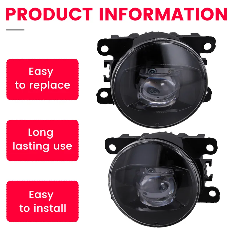 

FR3Z15200A, FO2592234 Front Fog Light Halogen Without Bulb For Ford Mustang 2015-2017