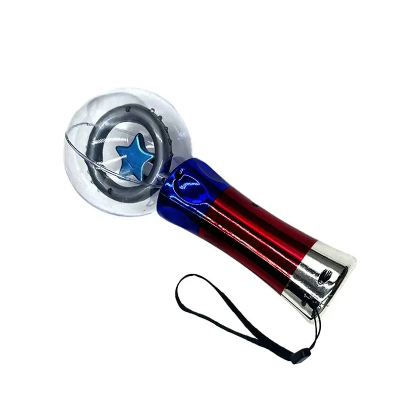 A04F-2 pezzi da 3,2 pollici rotante lampeggiante LED bacchetta da concerto bastoncini luminosi illuminano la bacchetta magica per la festa di compleanno dei bambini