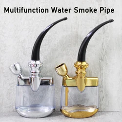 New Multifunction Creative Water Smoking Pipe Microfilter Popular Cigarette filter Tar Filtration Washable Tobacco Pipe Men Gift