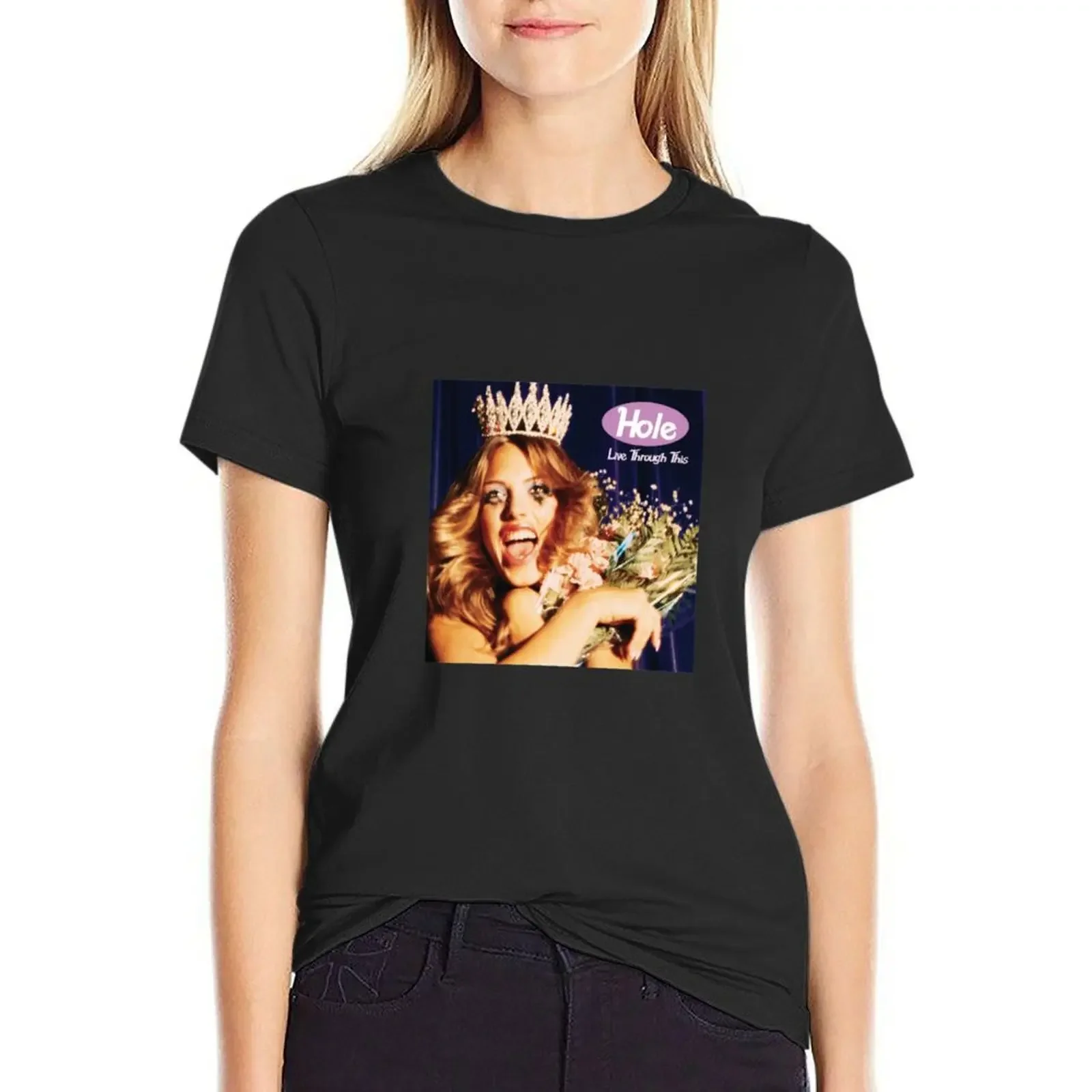 

Live Through This T-Shirt oversized animal prinfor heavyweights cat shirts for Women