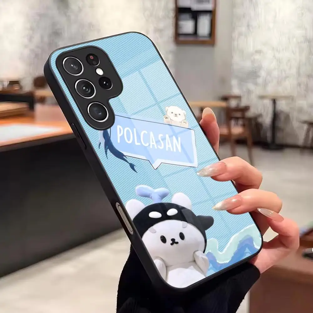 Cut P-Polcasan-AN Phone Case For Samsung Galaxy S26 Ultra S25 FE S24 S23 S22 Plus S25 Edge S21 Glass Phone Case