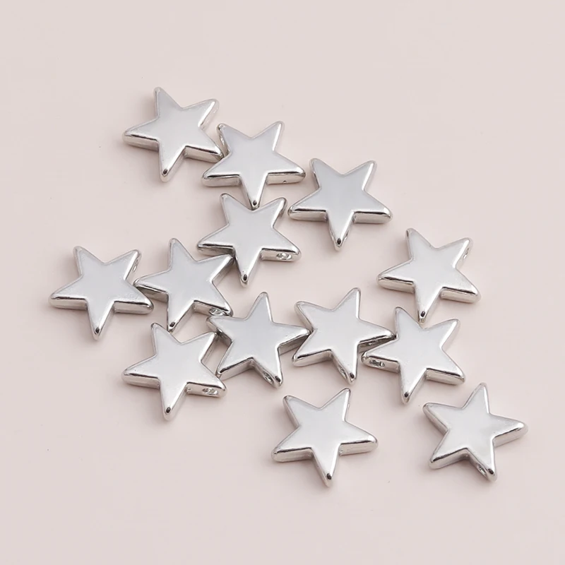 20pcs Vintage Three Leaf Pendants for DIY Bracelets