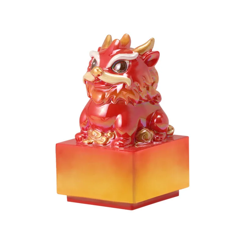 Китай-шикарная серия «Божественный зверь», благоприятный зверь, блестящая печать, слепая коробка, благоприятное творчество, украшение для игры в прилив, праздничный подарок