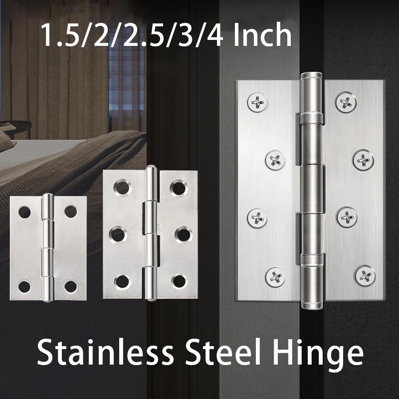 

1Pc Stainless Steel Hinge Wooden Box Mini Hinge Door Fitting For Various Wooden Doors Entrance Doors
