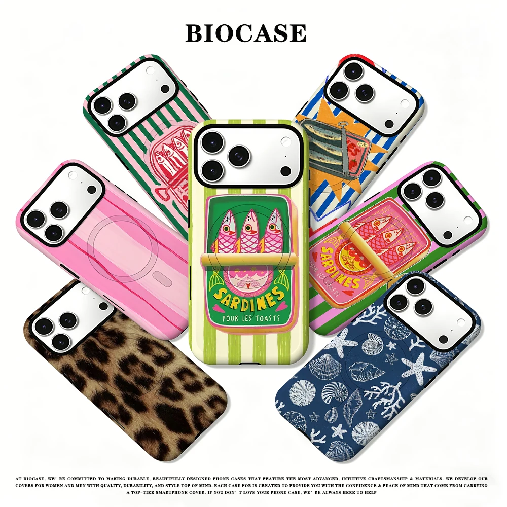Phone Cases You Can Design - BioCase Sardine Can Design 2-in-1 For
