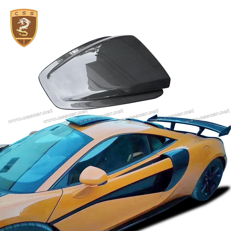 Dry Carbon Fiber Car Roof Air Vents Decoration For McLaren 540C 570S Novi Style Sunroof vent of the Car Exterior Accessories