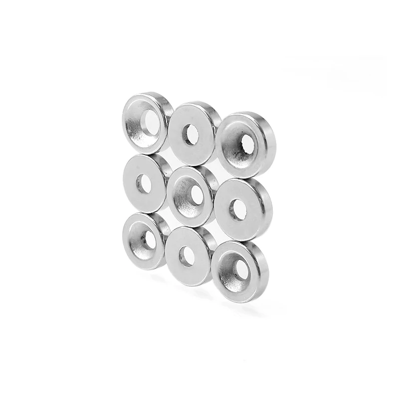 10-200pcs 10x4-4mm Mini Round hole Fridge Magnets N35 Neodymium magnetic perforated circular rare earth Magnet 10*4-3.5mm