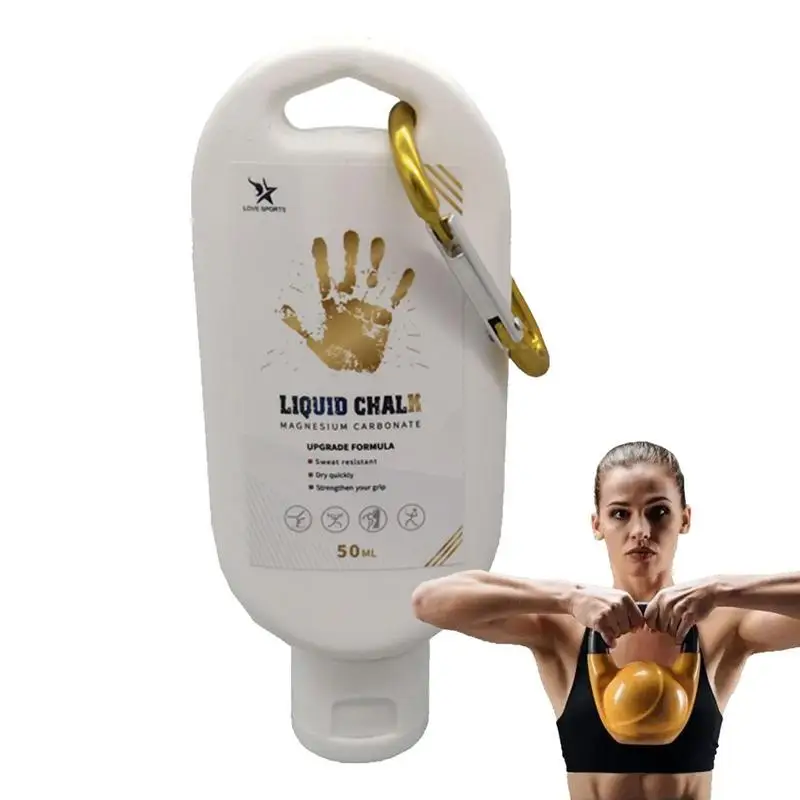 50-200ml LiquidChalk Sports Magnesium Powder Fitness Weight Lifting Anti Slip Cream Grip Weight Lifting Climbing Gym Sports