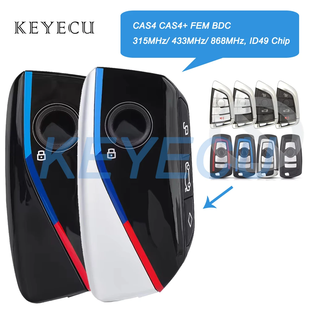 

Modified Smart Remote Key Fob 315MHz 433MHz 868MHz PCF7945 ID49 Chip for BMW 1 3 5 7 F Series X1 X3 X5 X6 X7 CAS4 CAS4+ FEM BDC