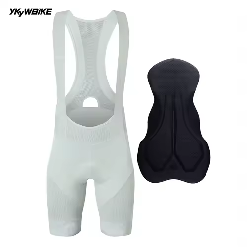 YKYWBIKE Men's Cycling Bib Shorts Road Bike Bibs Bicycle Tights Cycling MTB Bib Pants  with 6 Hours Padded Belgium Padding - Image 7
