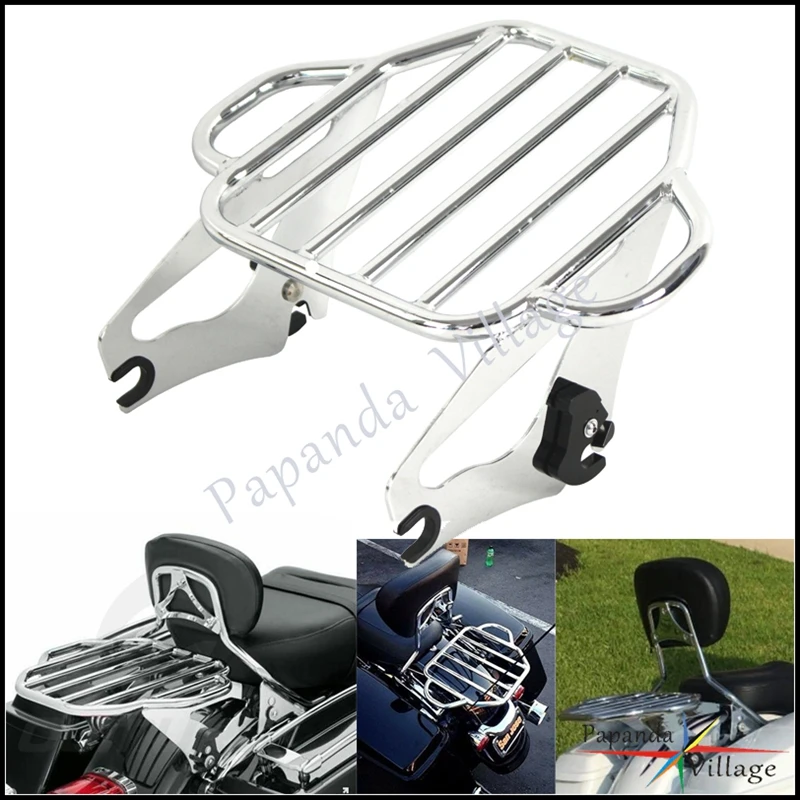 

Motorcycle Detachable Steel Two Up Luggage Rack For Harley Road King Street Glide Ultra Limited FLHT FLHR FLHX FLTR 2009-2022