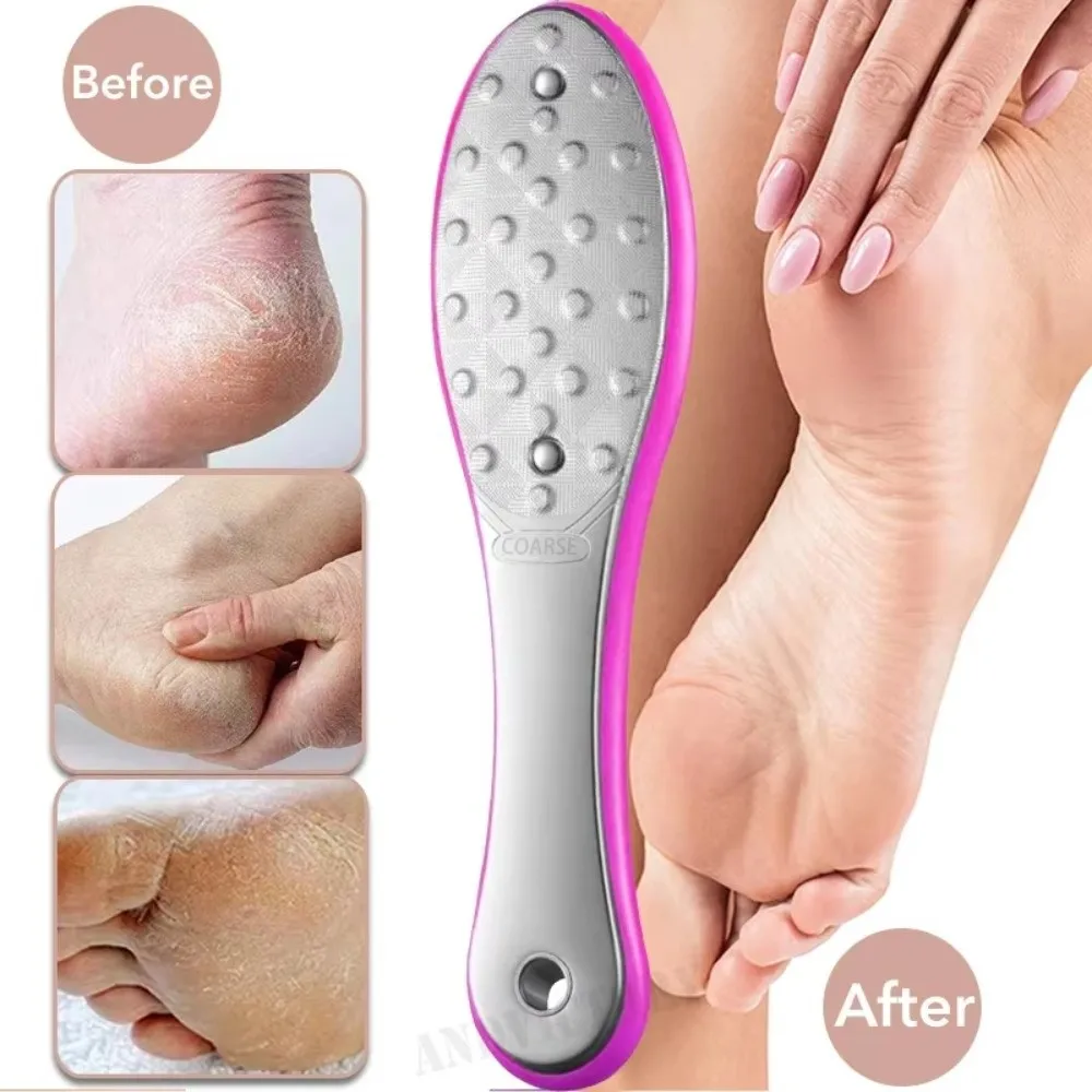 

New Stainless Steel Foot Rasp Callus Remover Dead Skin Remover Foot File Foot Care Tool Double-sided Manual Foot File Foot Care
