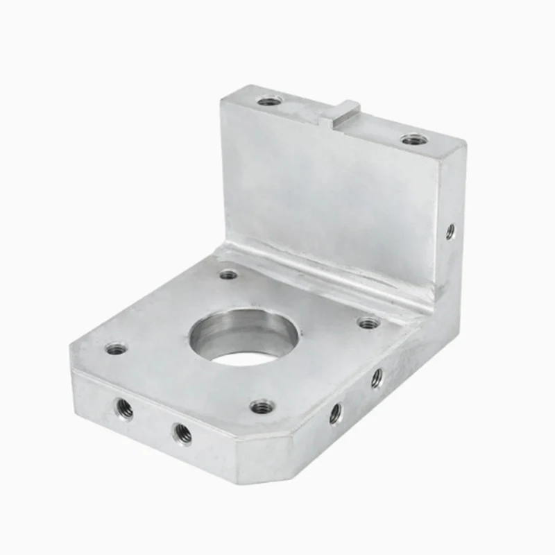 

CNC aluminum alloy precision machined right-angle mechanical mount Customized L-shaped mechanical fixed block