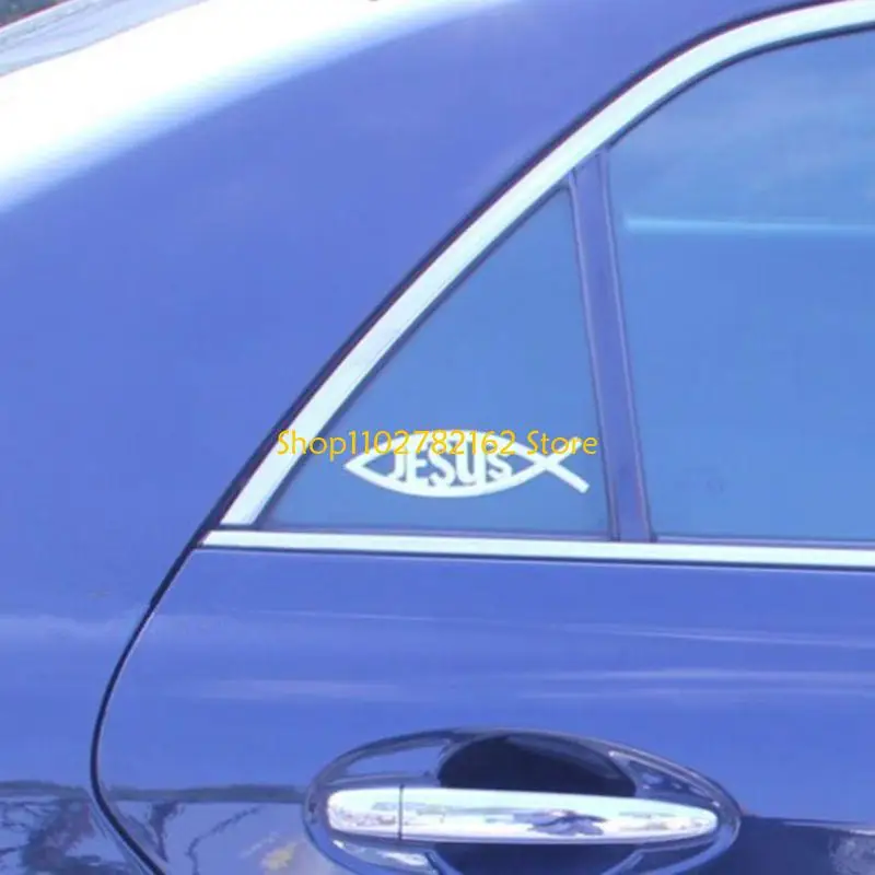 547B High Quality Computer Car Styling Stickers Jesus Fish Badge Decoration Door Motorcycle Stickers Waterproof Decals