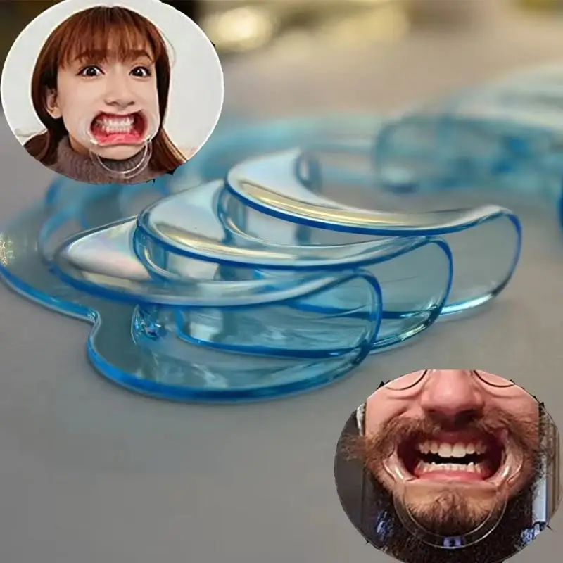 10Pcs C Shape Dental Mouth Opener BPA Free Plastic Lip Cheek Retractor Tool for  Examination Teeth Bleaching
