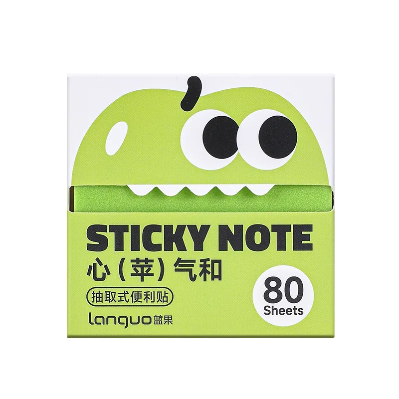 Cute Pullable Pearlescent  Notes, Transparent Student Note Stickers, High-value Tearable Note Pad