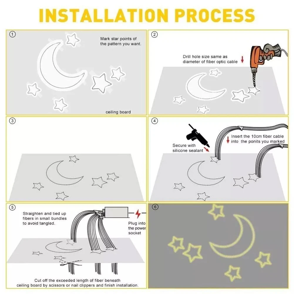 

12W 16 Colors Car Roof Star Light APP Control Car Starry Sky Light Atmosphere Lamp for Starry Sky Ceiling Car