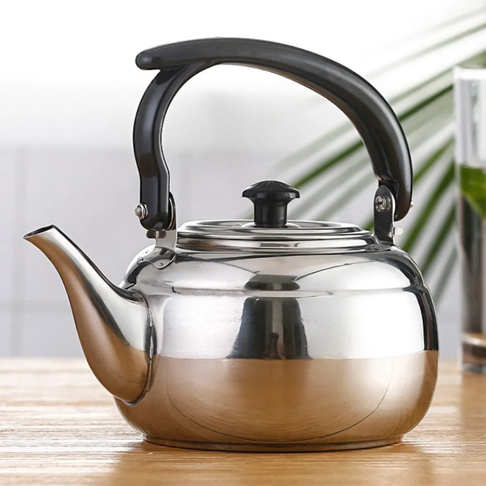 Household Stainless Tea Pot Heat Resistant Design Perfect for Home Office Tea Time Multi-Function Water Kettle