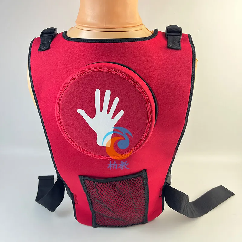 Heimlich emergency vest infarction training device, tracheal obstruction obstruction, asphyxiation rescue training vest model