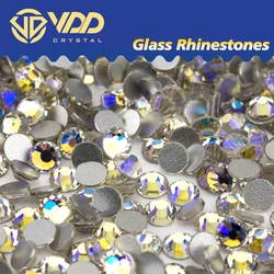 VDD 061 Moon Shadow SS3-SS30 Glass Rhinestones Crystal Flatback Bright Glitter Strass Stones For Nail Art Crafts DIY Decorations