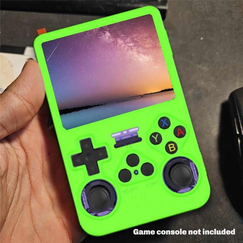 ABKQ-Case لـ R36S غطاء حماية ناعم من السيليكون مضاد للخدش/الصدمات/قابل للغسل ملحقات وحدة التحكم في الألعاب