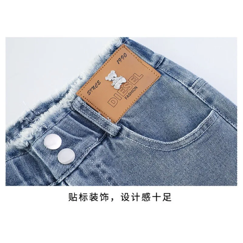 UNITIM Kinder Mädchen Schlaghosen 2026 Herbst 3-14 Jahre Kinder Mädchen Einfache Denim-Hosen Elastischer Bund Junge Teenager Mädchen Jeans – Detail 22