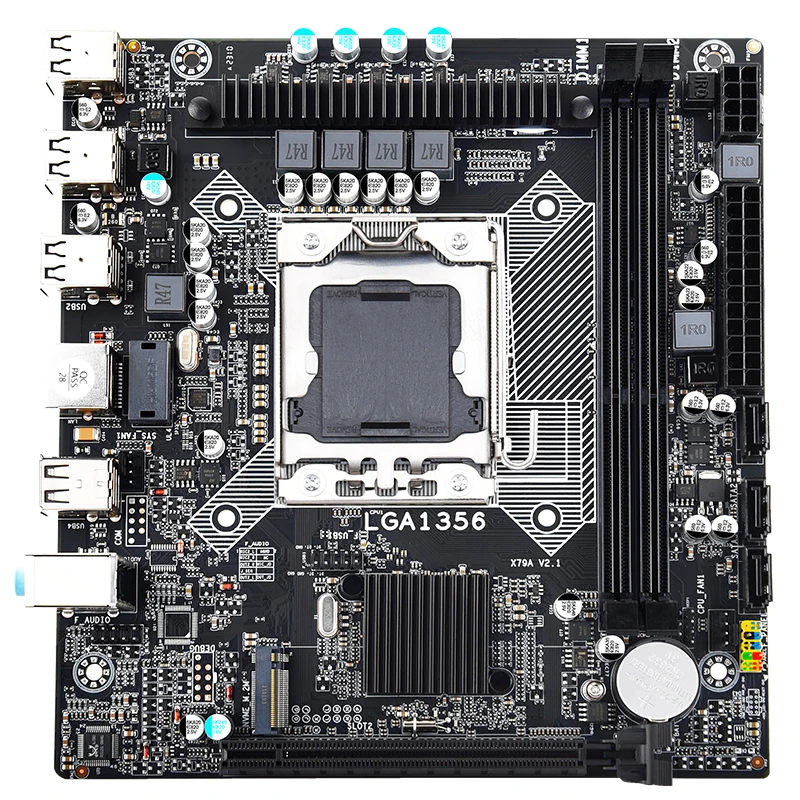 X79 A-V2 motherboard LGA 1356 kit CPU Intel Xeon E5 2450 V2 32GB (16GB*2) 1600MHz RECC RAM Motherboard processor and memory kit