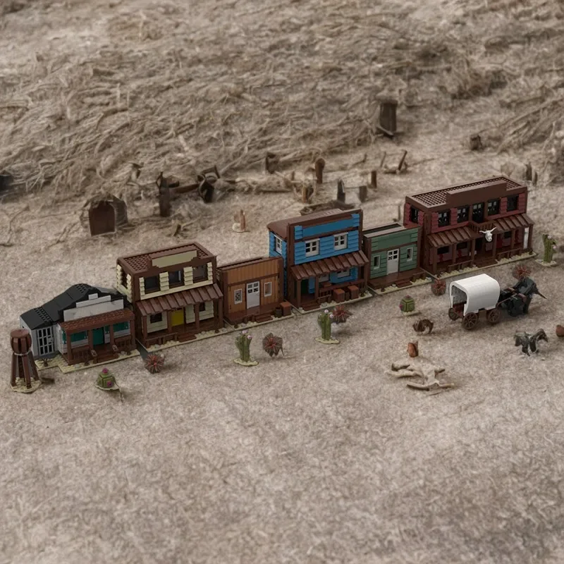 

Educational Building Toy 3957PCS Western Town Blocks Christmas Gift For Kids