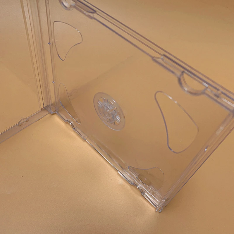 Transparent Bottom CD Box Empty CD Case PP Plastic Milky Transparent CD Case CD Case Capacity 2 Discs