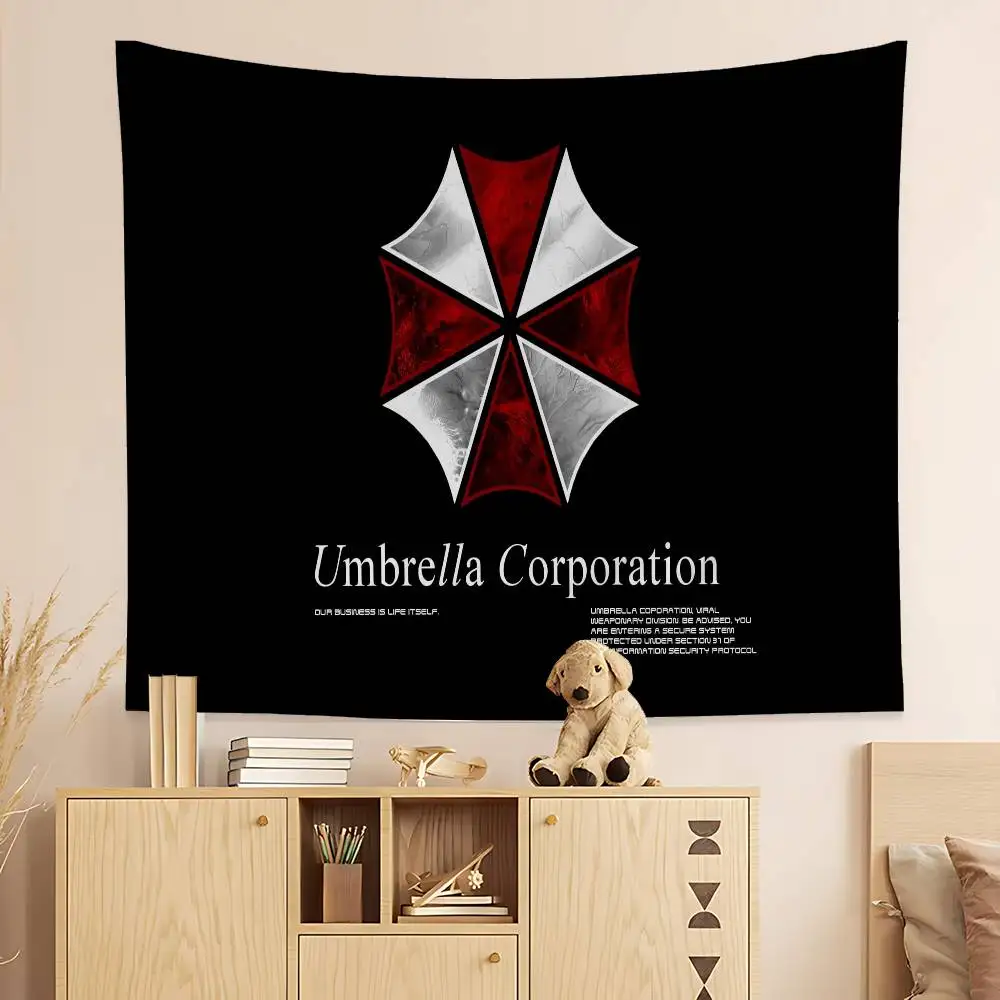 EVILS R-RESIDENT GAME Cartoon Tapestry Art Science Fiction Room Home Decor Wall Hanging Sheets