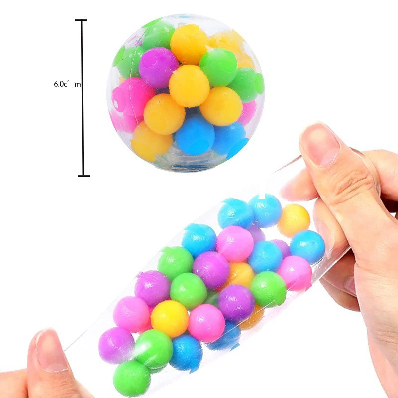 Rainbow Squeeze Ball Squeeze Squishy Antistress Funny Toy Squeezable Squishy Toy Stress Relief High Quality Squeeze Ball Toys