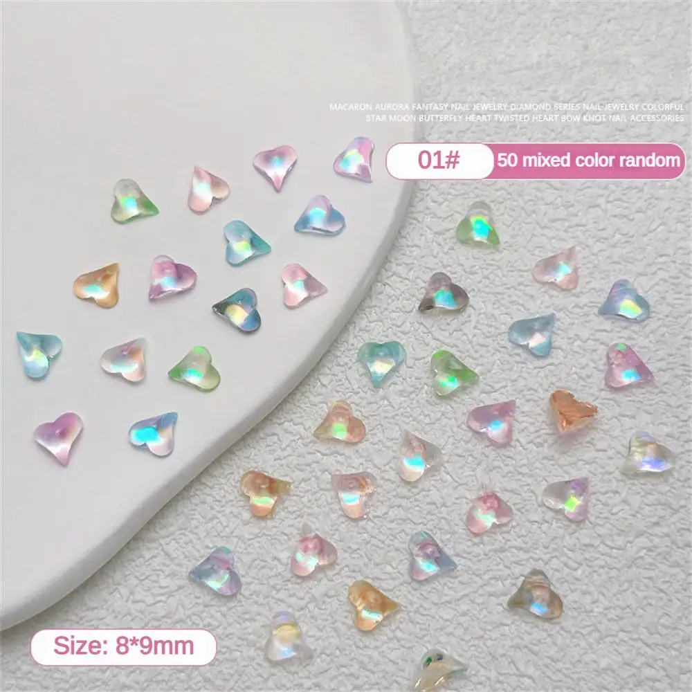 Heart Nail Stickers Easy To Use Unique Personality Nail Design Nail Accessories Instant Charm Nail Stickers Decorative Nails