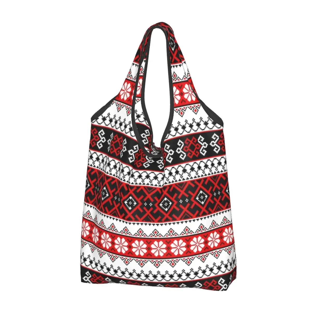 

Custom Ukrainian Embroidery Bright Color Vyshyvanka And Designs Shopping Bag Women Big Grocery Ethnic Shopper Tote Bags