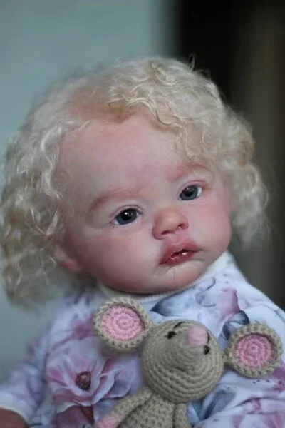 DLS Customized Limited Supply 17 Zoll Reborn Baby Meadow mit handgewurzelten Haaren, bereits fertige Puppe mit unterschiedlichem Kleid