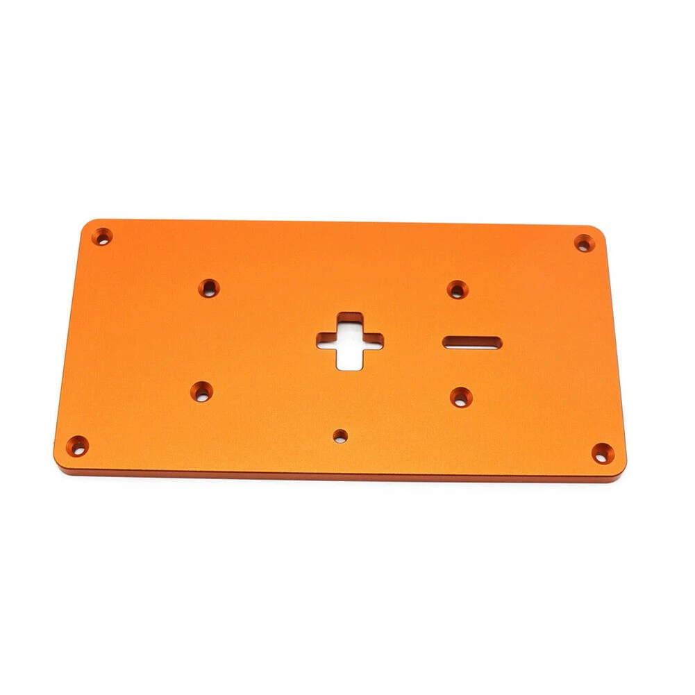 1set Electric Jig Saw Inverted Board Aluminum Alloy Router Table Insert Plate For Jig Saw Woodworking Work DIY Benches