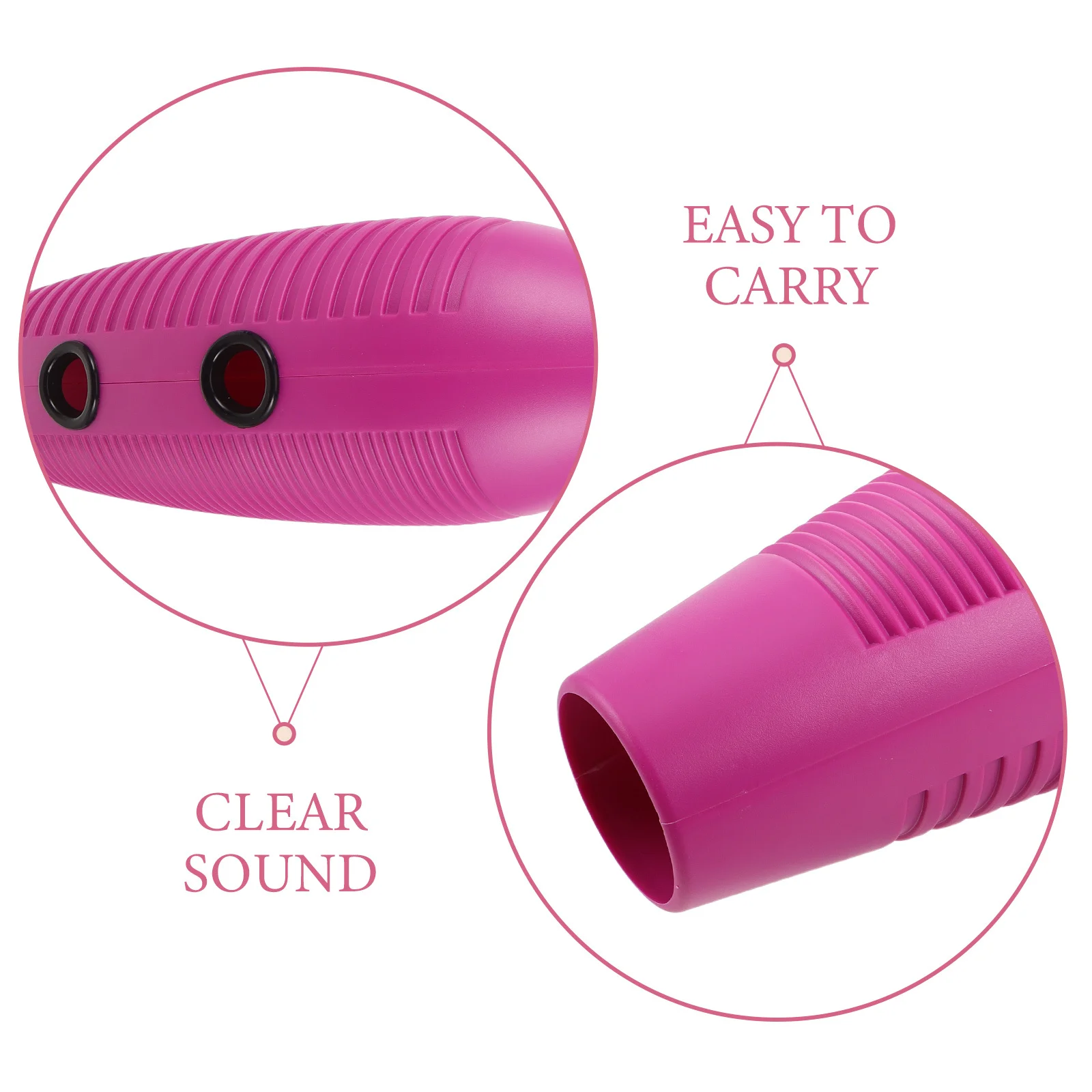 1Set Guiro Percussion Instrument Purple Plastic Latin Guiro Scraper Clear Sound for Music Class Band Training and Professional