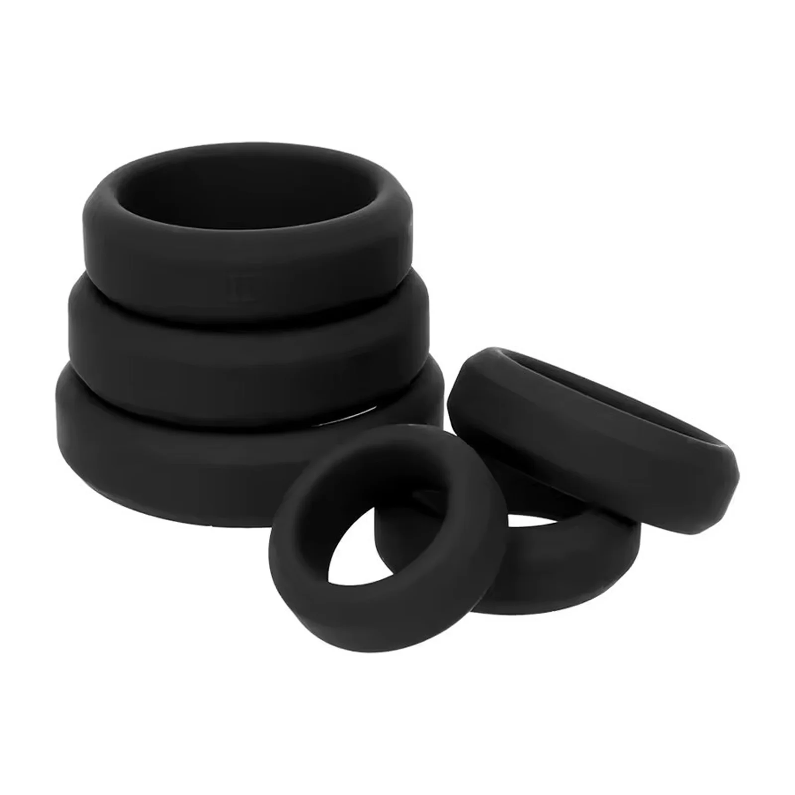 Hypoallergenic 6 Dimension Silicone Support Ring Set Flexible Stretch Fit All Contours Gentle Pressure Daily Stamina Training