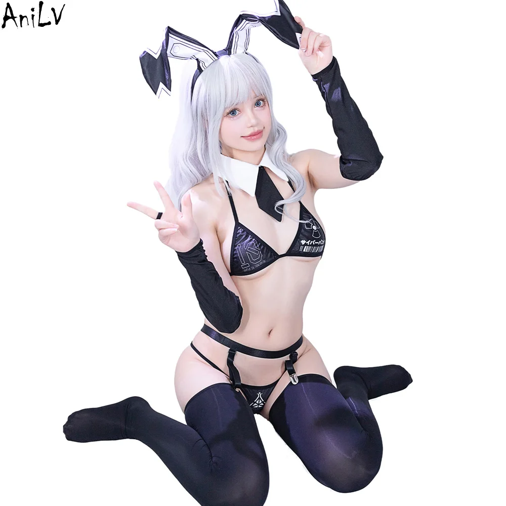 

AniLV Punk Cyber Robot Mechanical Spy Bunny Girl Sexy Lingerie Biochemistry Female Temptation Pajamas Outfits Erotic Costumes