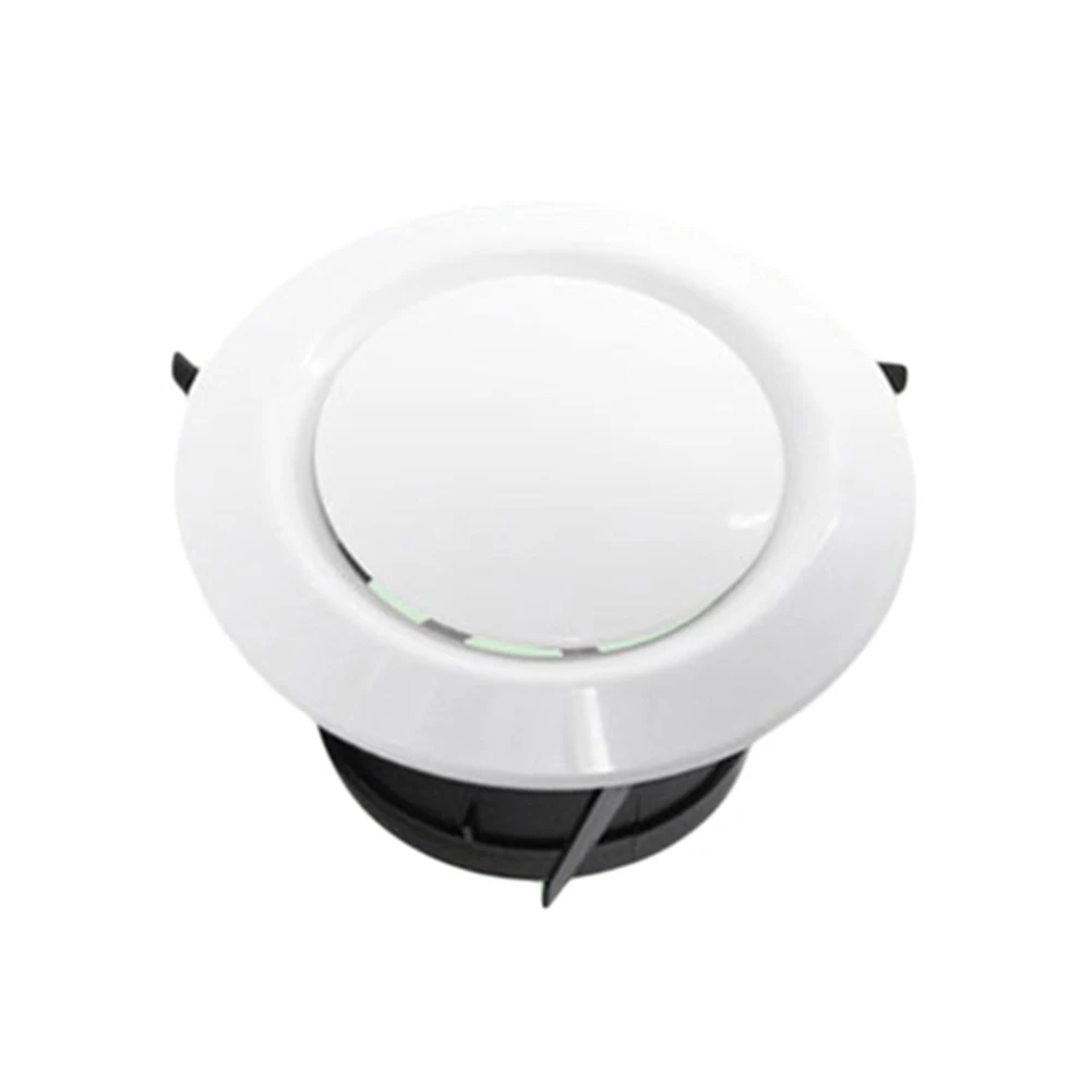 1 Pc ABS White Vent Cover ABS Air Conditioning Ventilation Diffuser Adjustable Louver Circular Air Outlet For Home Accessories