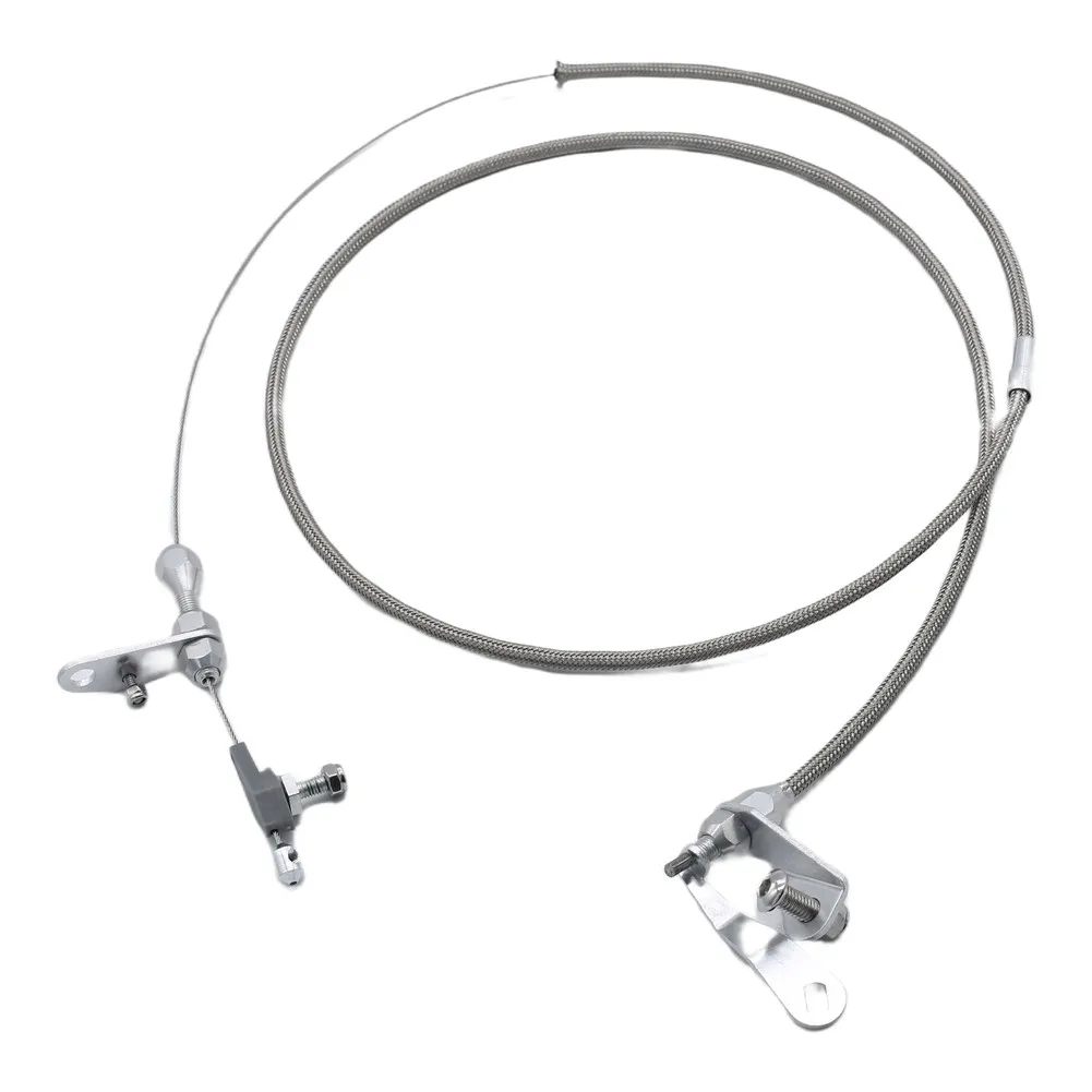 For Ford for c6 For Ford C-6 Transmission Throttle Cable Kickdown Cable Transmission Repair Silver Precision Engineered