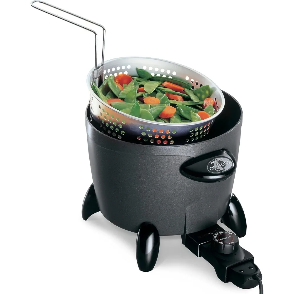 Electric Multi-Cooker/Steamer,Big 6-quart capacity,Premium nonstick finish,easy cleaning,Heavy cast aluminum base