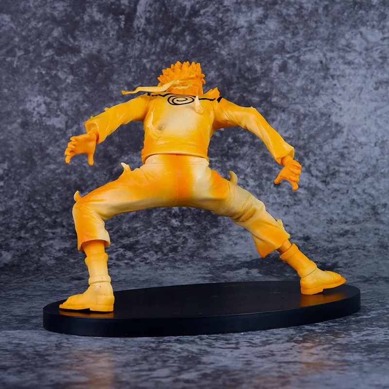Anime Famosa Scena di Battaglia Naruto Shippuden Uzumaki Naruto 3 Sei Percorsi Forma Modello di Battaglia Giocattolo Collezione Regalo Action Figure 15 CM
