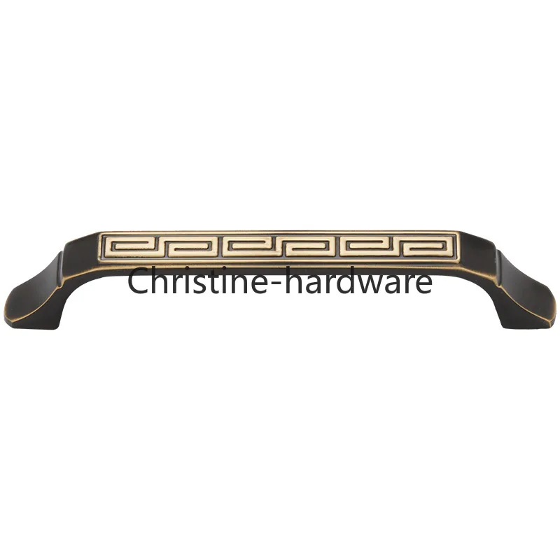 Chinese brass handle Chinese pure copper wardrobe drawer cabinet door handle cabinet retro full copper door comfortable handle